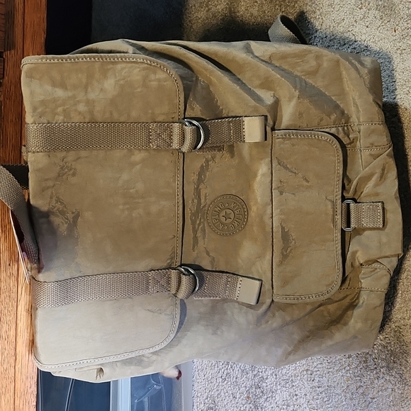 NWT Kipling Backpack Warm Grey - Picture 1 of 6